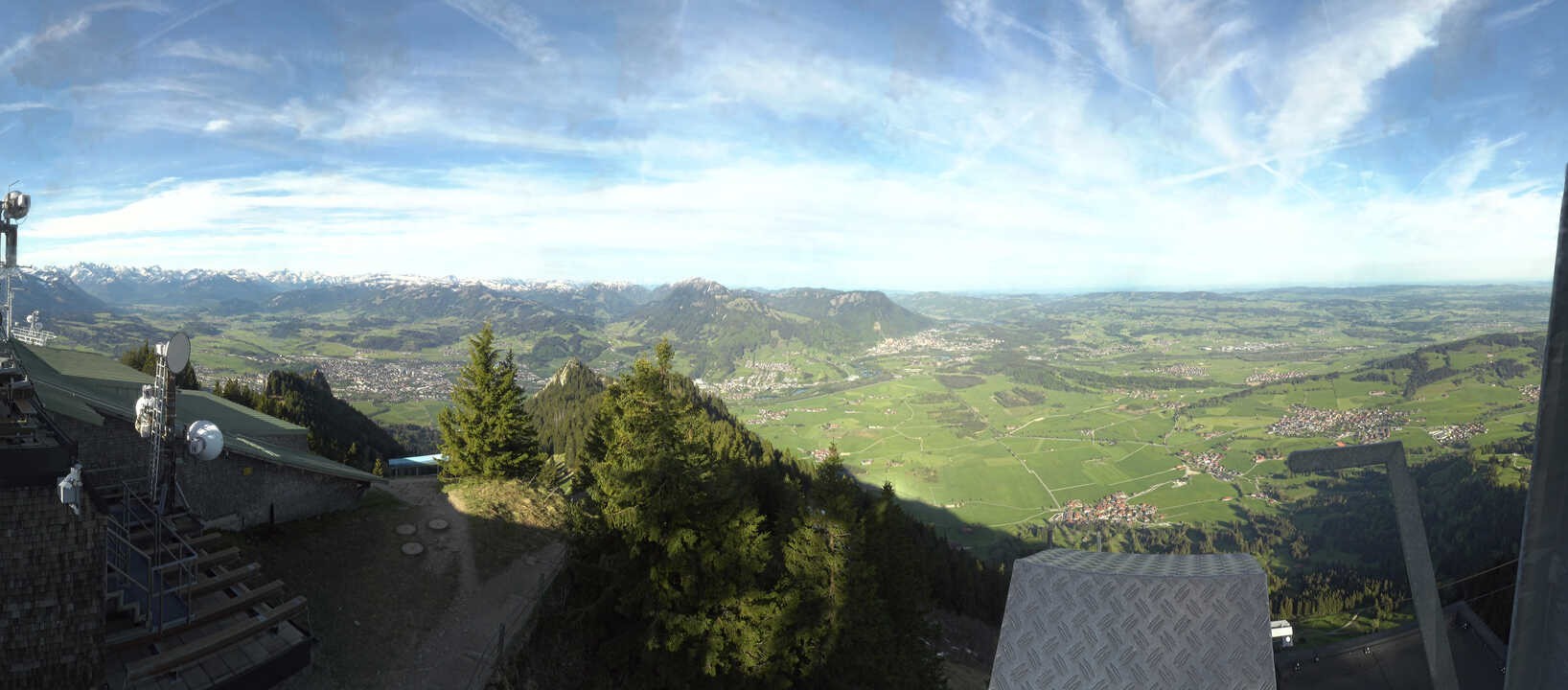 Archived image Webcam Grünten - View over Sonthofen and Immenstadt