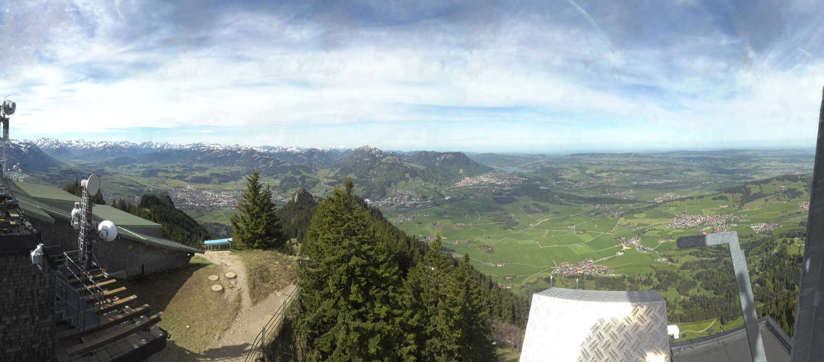 Archived image Webcam Grünten - View over Sonthofen and Immenstadt
