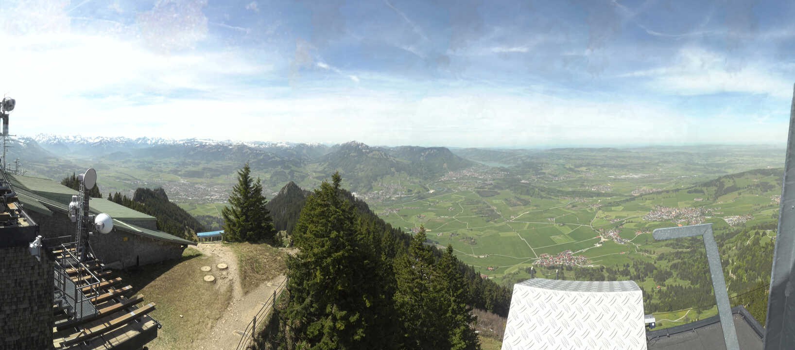 Archived image Webcam Grünten - View over Sonthofen and Immenstadt
