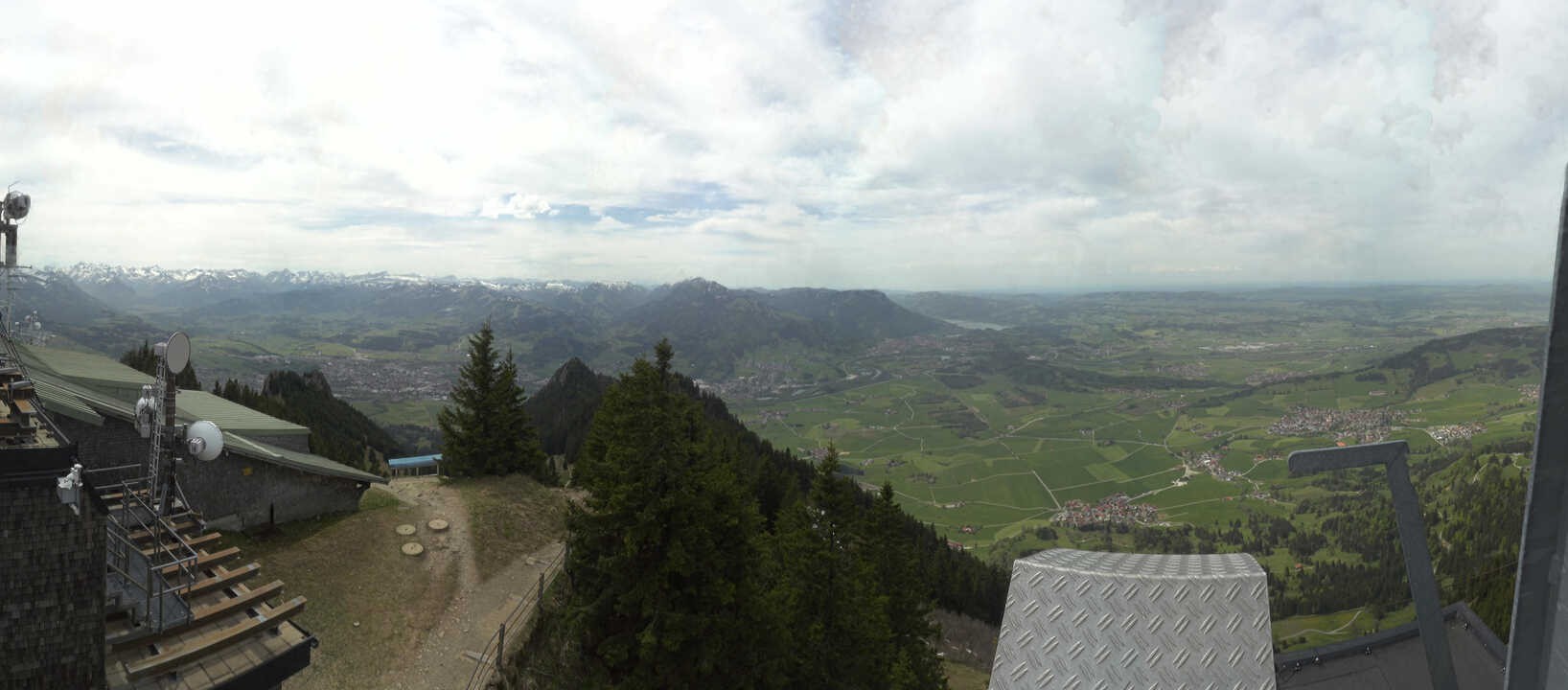 Archived image Webcam Grünten - View over Sonthofen and Immenstadt
