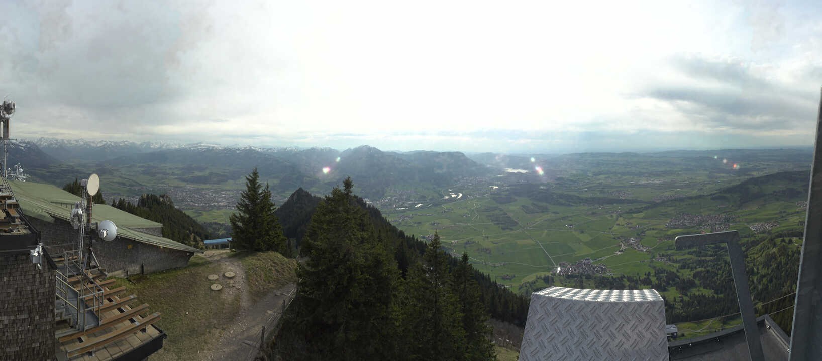 Archived image Webcam Grünten - View over Sonthofen and Immenstadt