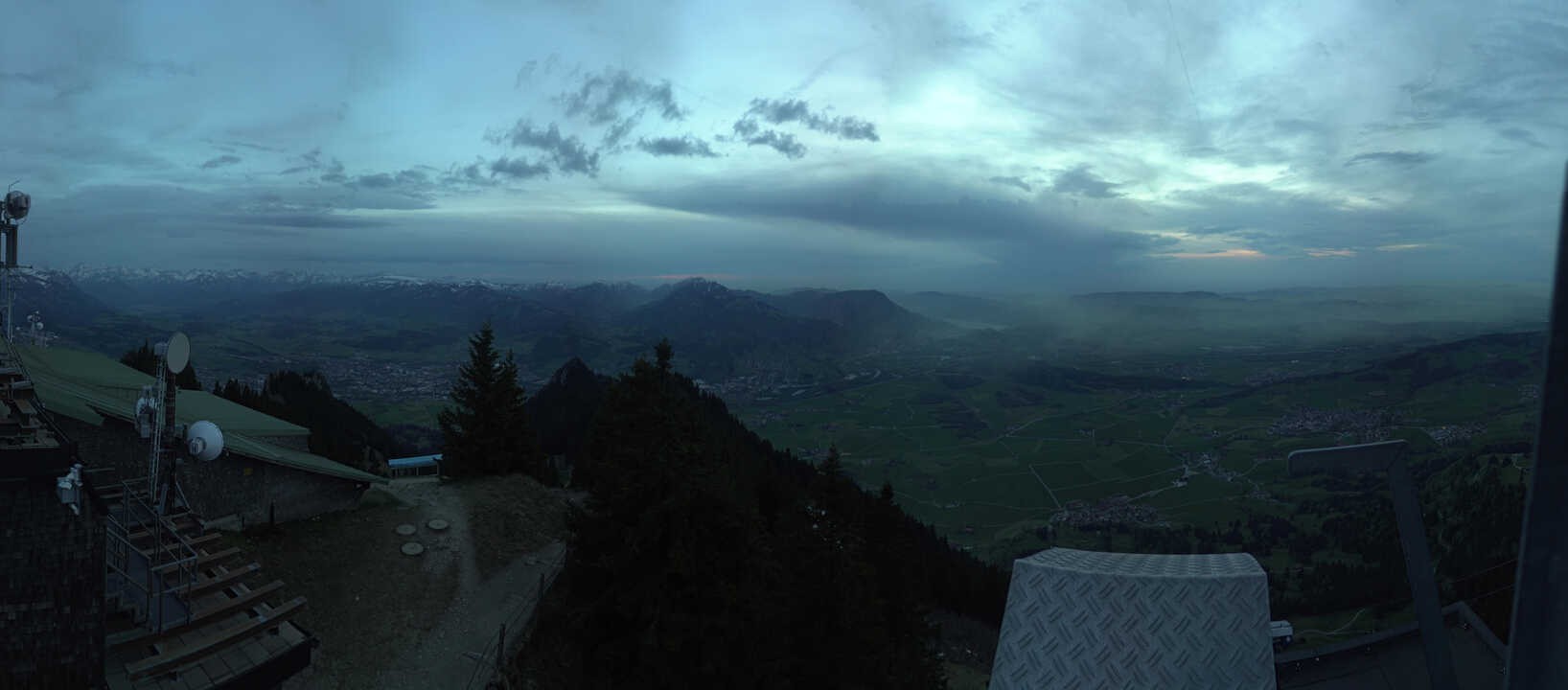 Archiv Foto Webcam Grünten - Ausblick auf Sonthofen und Immenstadt