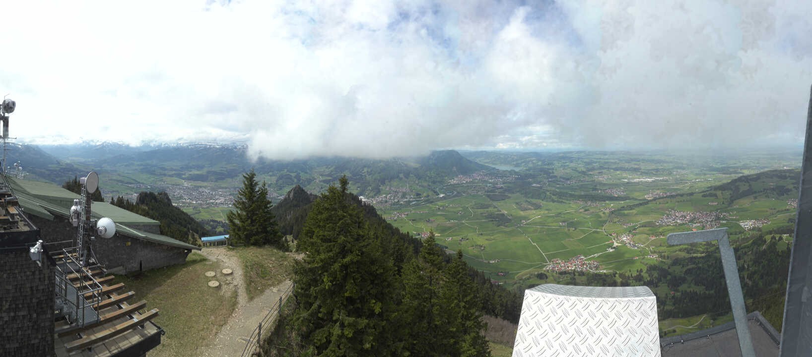 Archiv Foto Webcam Grünten - Ausblick auf Sonthofen und Immenstadt