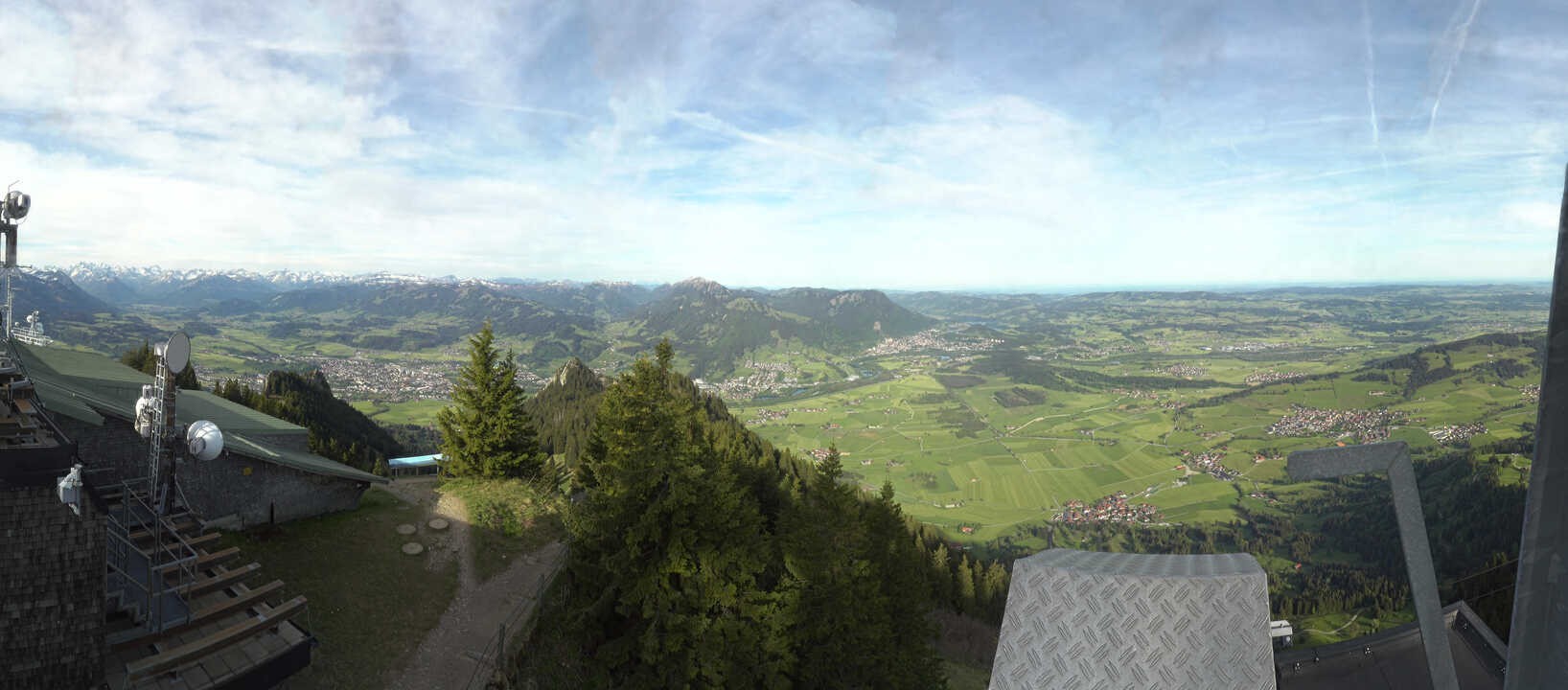 Archiv Foto Webcam Grünten - Ausblick auf Sonthofen und Immenstadt