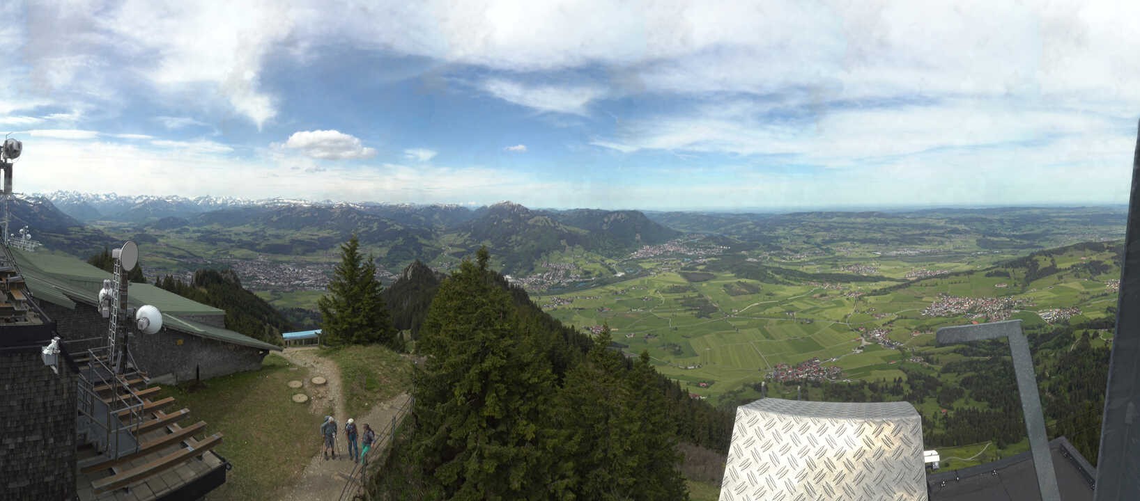 Archiv Foto Webcam Grünten - Ausblick auf Sonthofen und Immenstadt