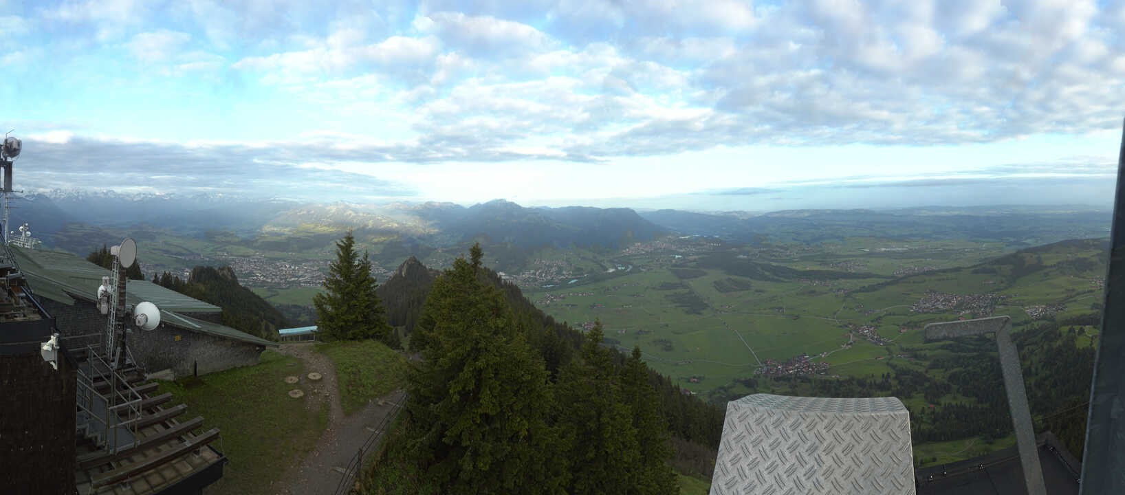Archiv Foto Webcam Grünten - Ausblick auf Sonthofen und Immenstadt