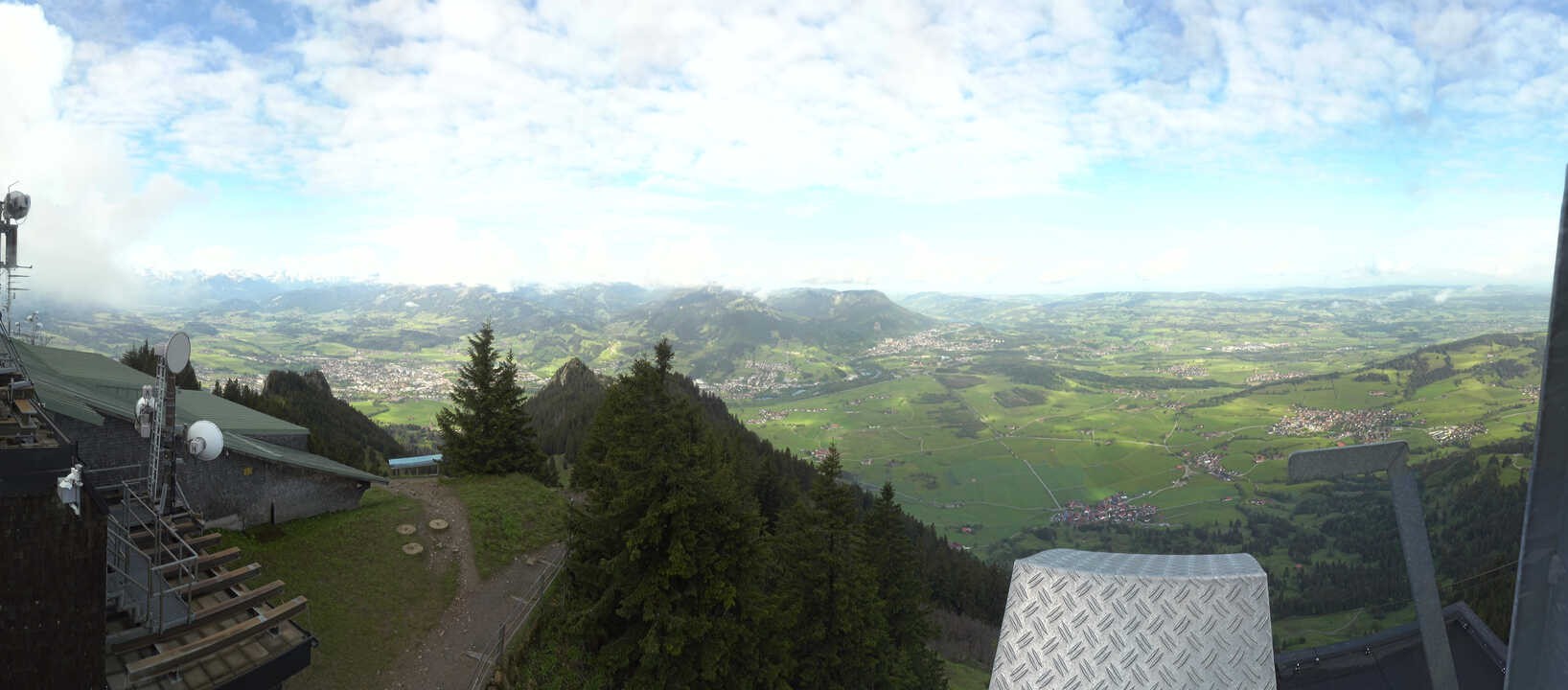 Archiv Foto Webcam Grünten - Ausblick auf Sonthofen und Immenstadt
