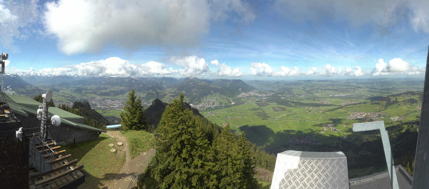 Archiv Foto Webcam Grünten - Ausblick auf Sonthofen und Immenstadt