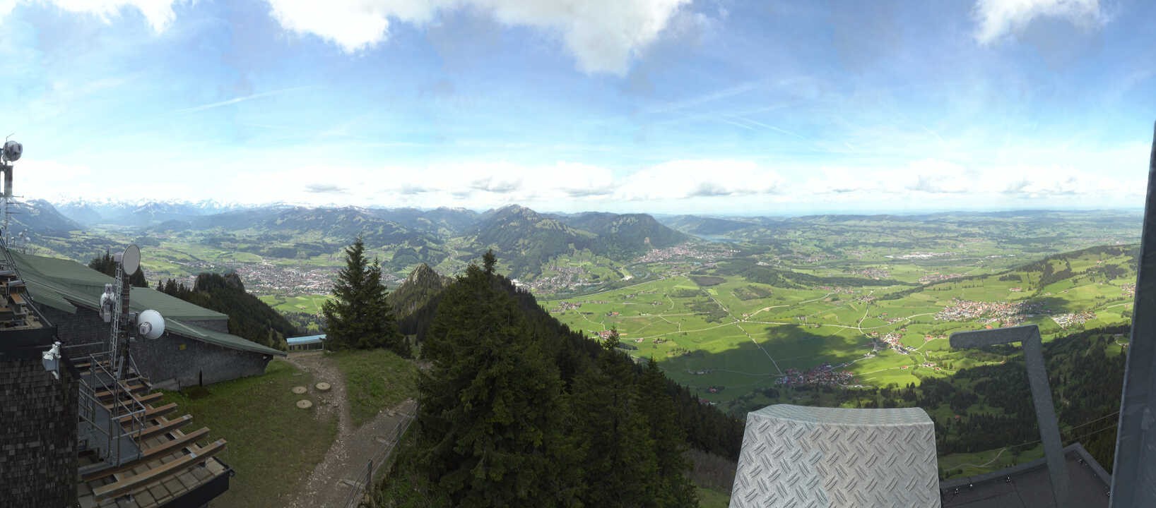 Archiv Foto Webcam Grünten - Ausblick auf Sonthofen und Immenstadt