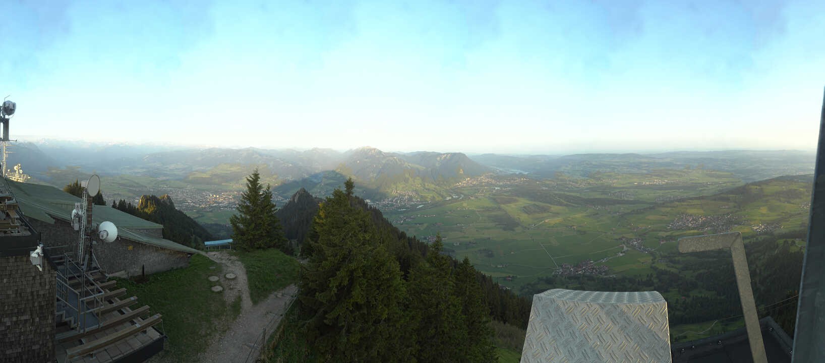 Archived image Webcam Grünten - View over Sonthofen and Immenstadt