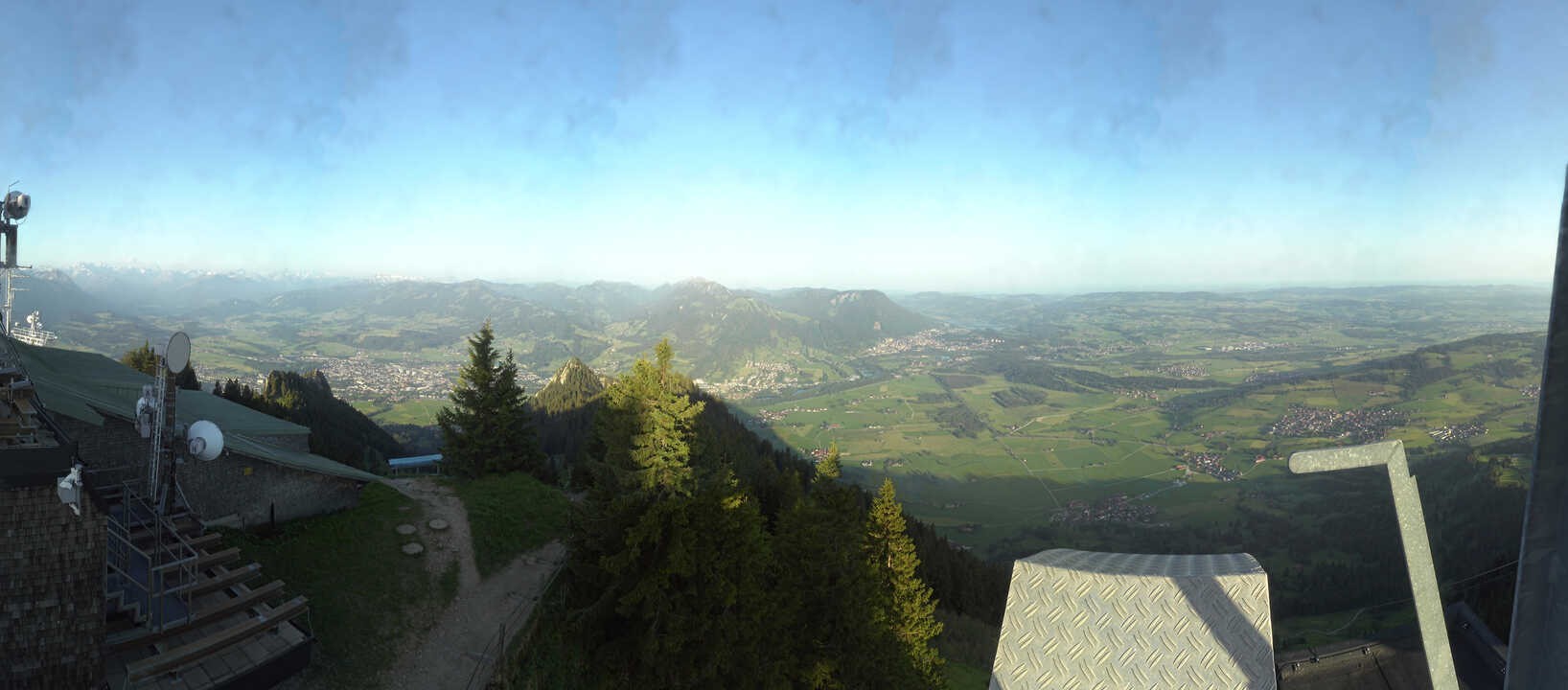 Archived image Webcam Grünten - View over Sonthofen and Immenstadt
