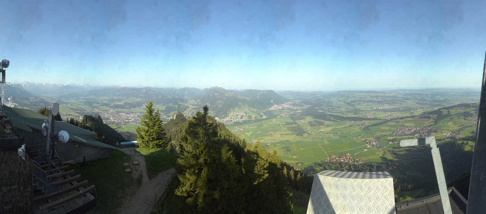 Archived image Webcam Grünten - View over Sonthofen and Immenstadt