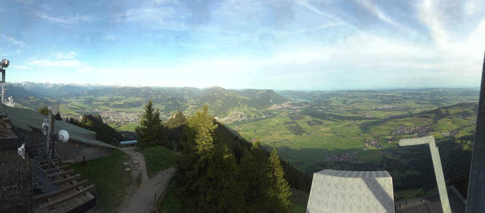 Archived image Webcam Grünten - View over Sonthofen and Immenstadt
