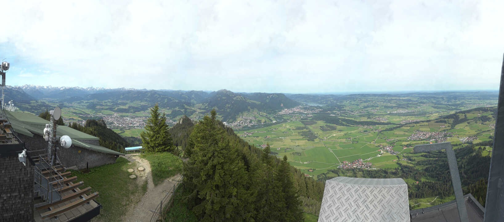 Archived image Webcam Grünten - View over Sonthofen and Immenstadt