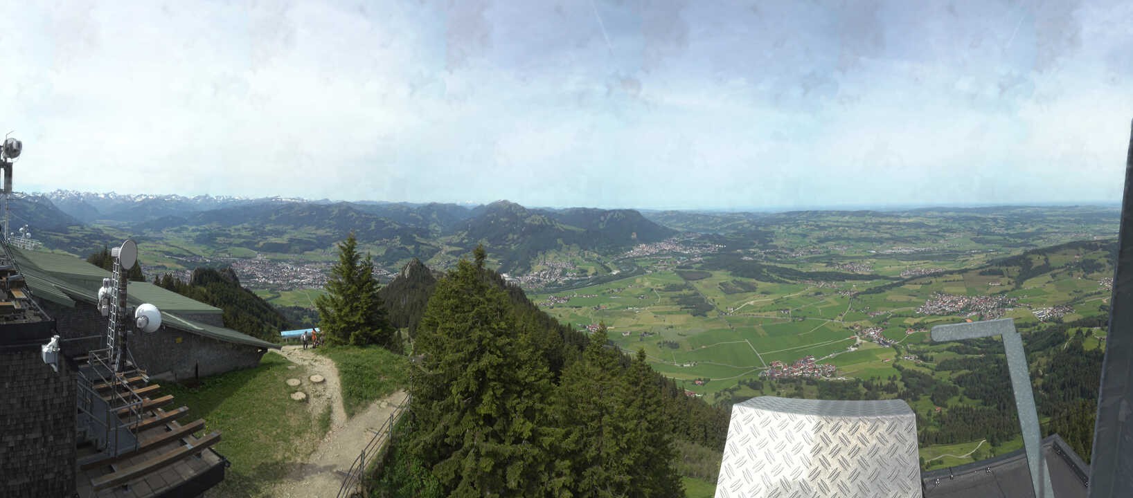 Archived image Webcam Grünten - View over Sonthofen and Immenstadt