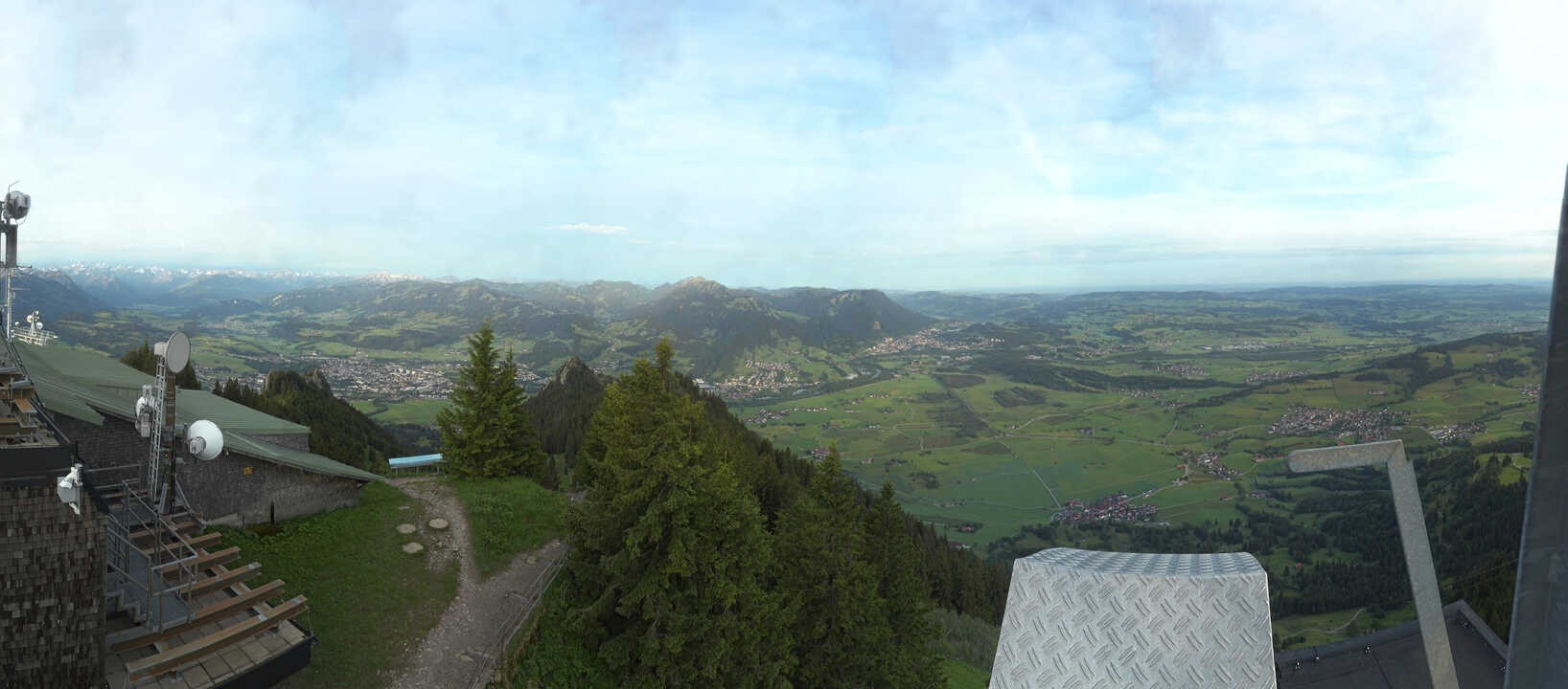 Archived image Webcam Grünten - View over Sonthofen and Immenstadt
