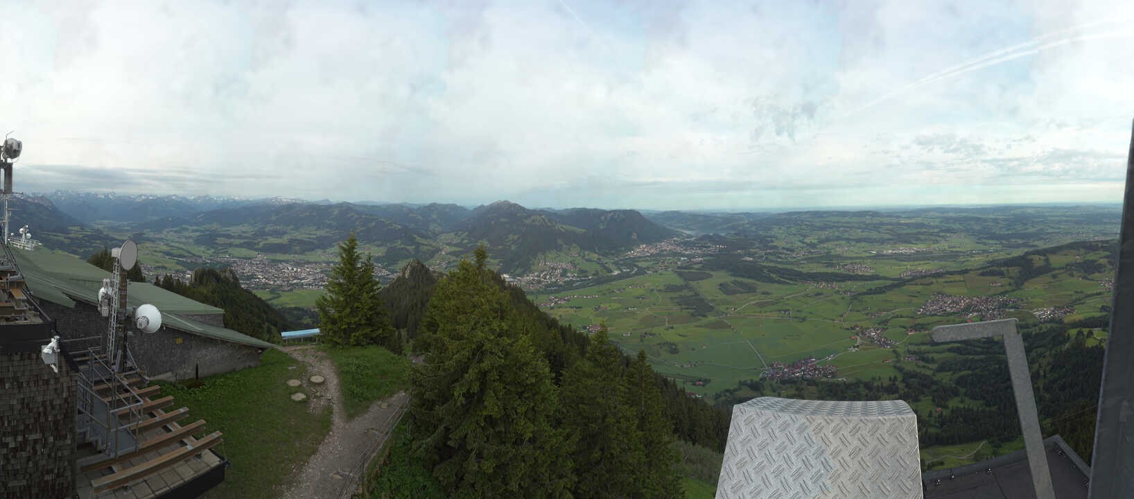 Archived image Webcam Grünten - View over Sonthofen and Immenstadt