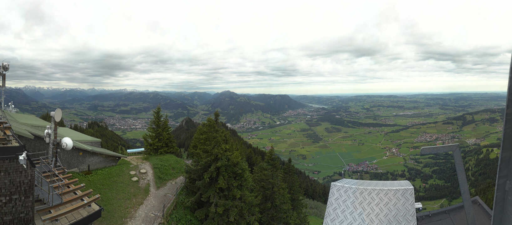 Archived image Webcam Grünten - View over Sonthofen and Immenstadt