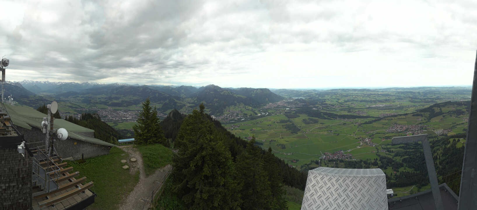 Archived image Webcam Grünten - View over Sonthofen and Immenstadt