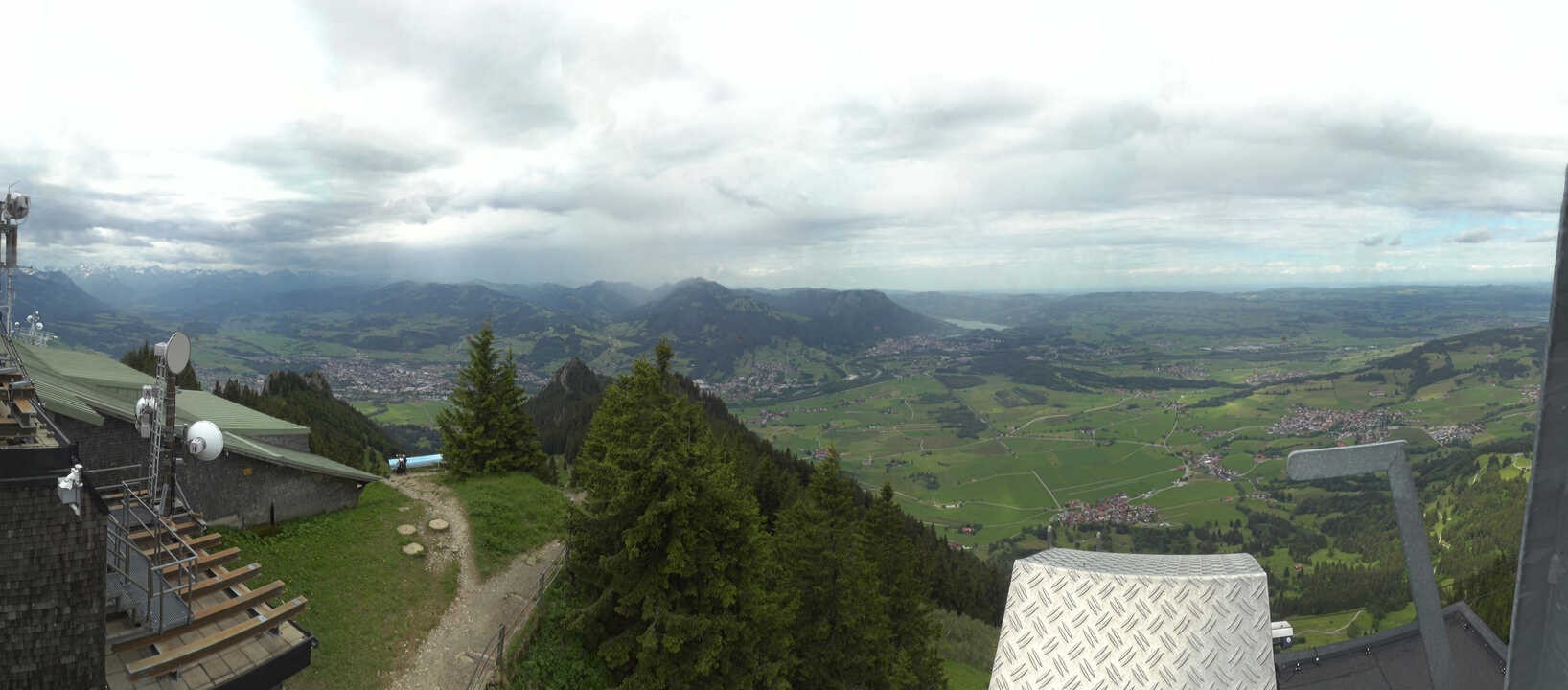 Archived image Webcam Grünten - View over Sonthofen and Immenstadt