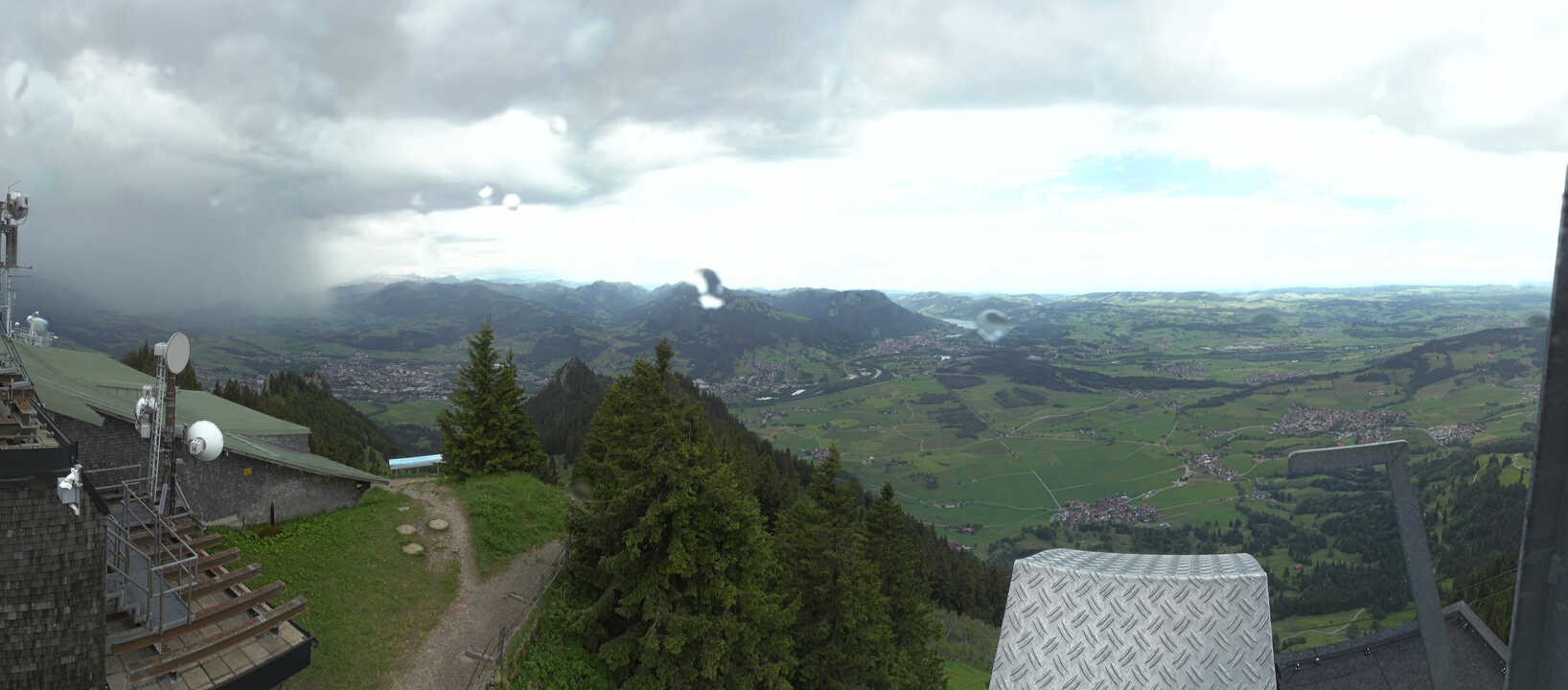 Archived image Webcam Grünten - View over Sonthofen and Immenstadt