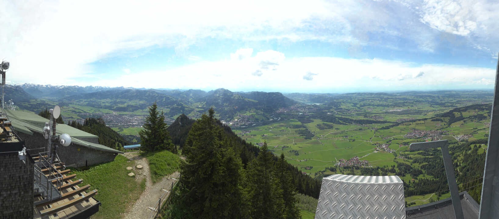 Archived image Webcam Grünten - View over Sonthofen and Immenstadt