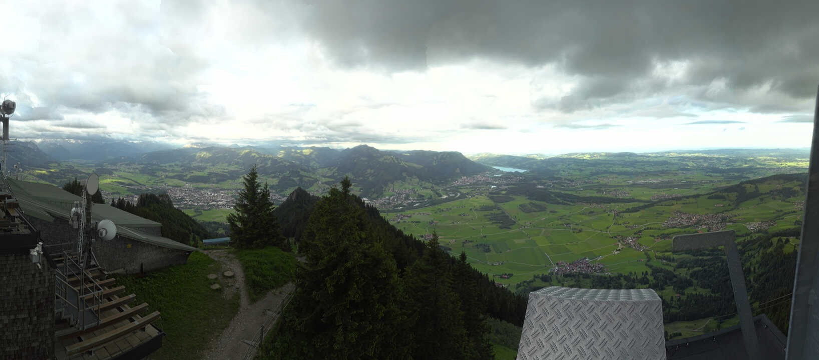 Archiv Foto Webcam Grünten - Ausblick auf Sonthofen und Immenstadt