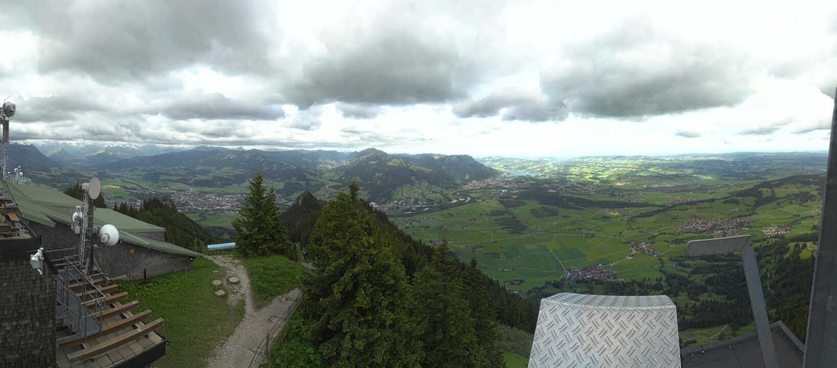 Archiv Foto Webcam Grünten - Ausblick auf Sonthofen und Immenstadt
