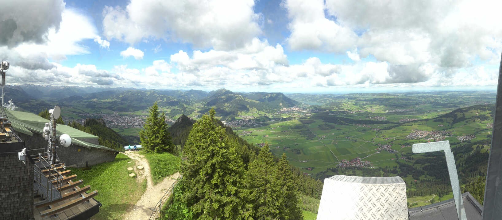 Archiv Foto Webcam Grünten - Ausblick auf Sonthofen und Immenstadt