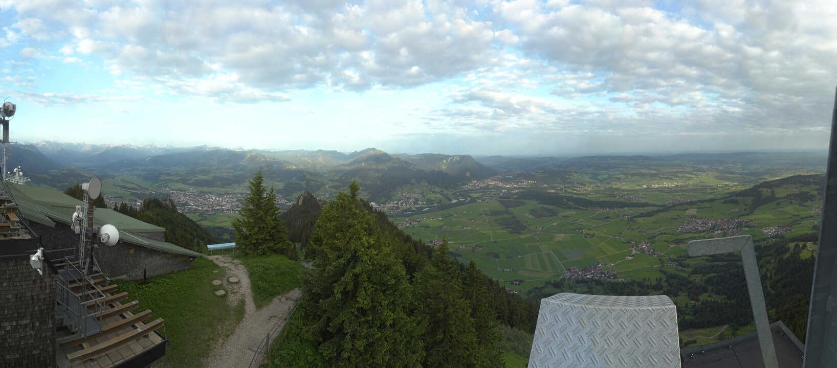 Archiv Foto Webcam Grünten - Ausblick auf Sonthofen und Immenstadt