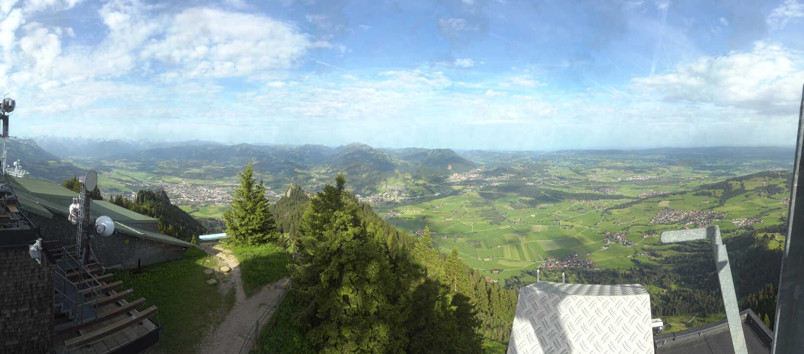 Archiv Foto Webcam Grünten - Ausblick auf Sonthofen und Immenstadt
