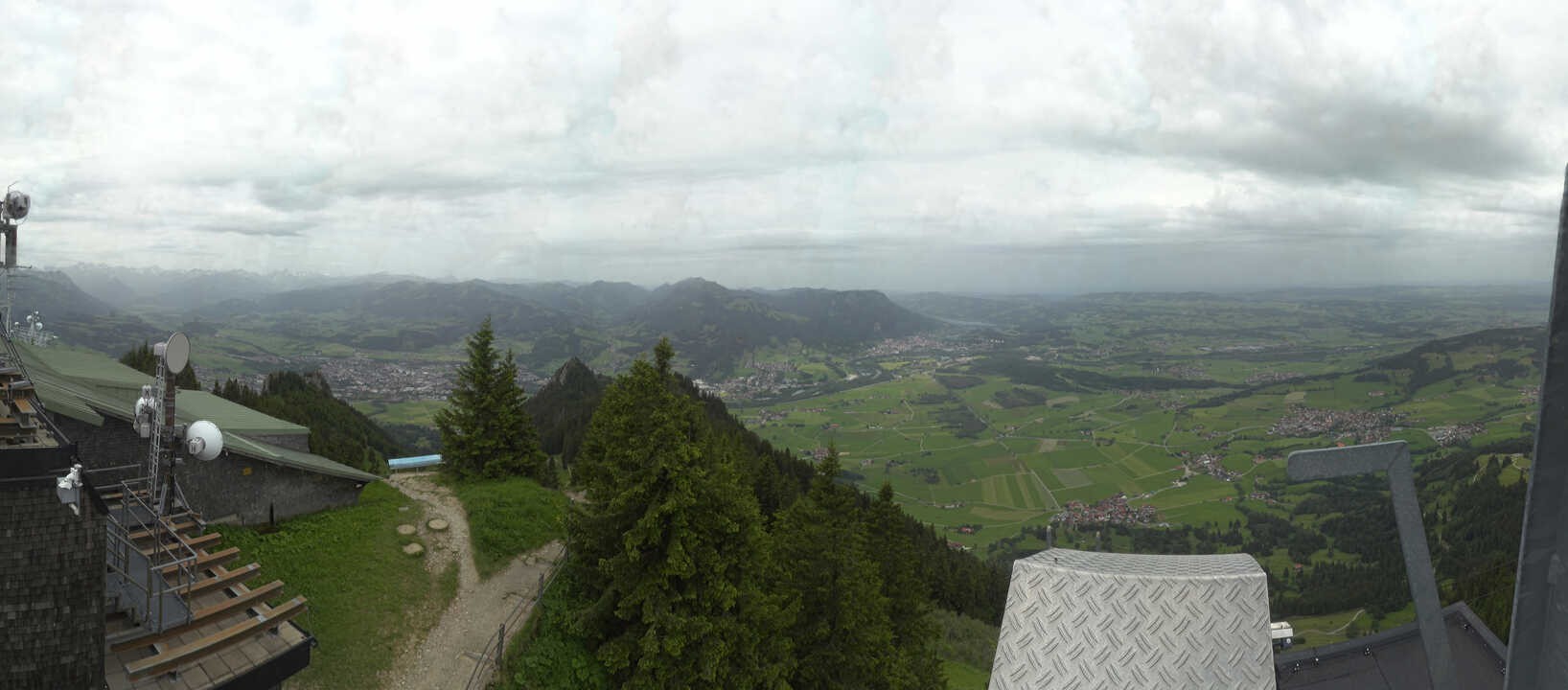 Archiv Foto Webcam Grünten - Ausblick auf Sonthofen und Immenstadt