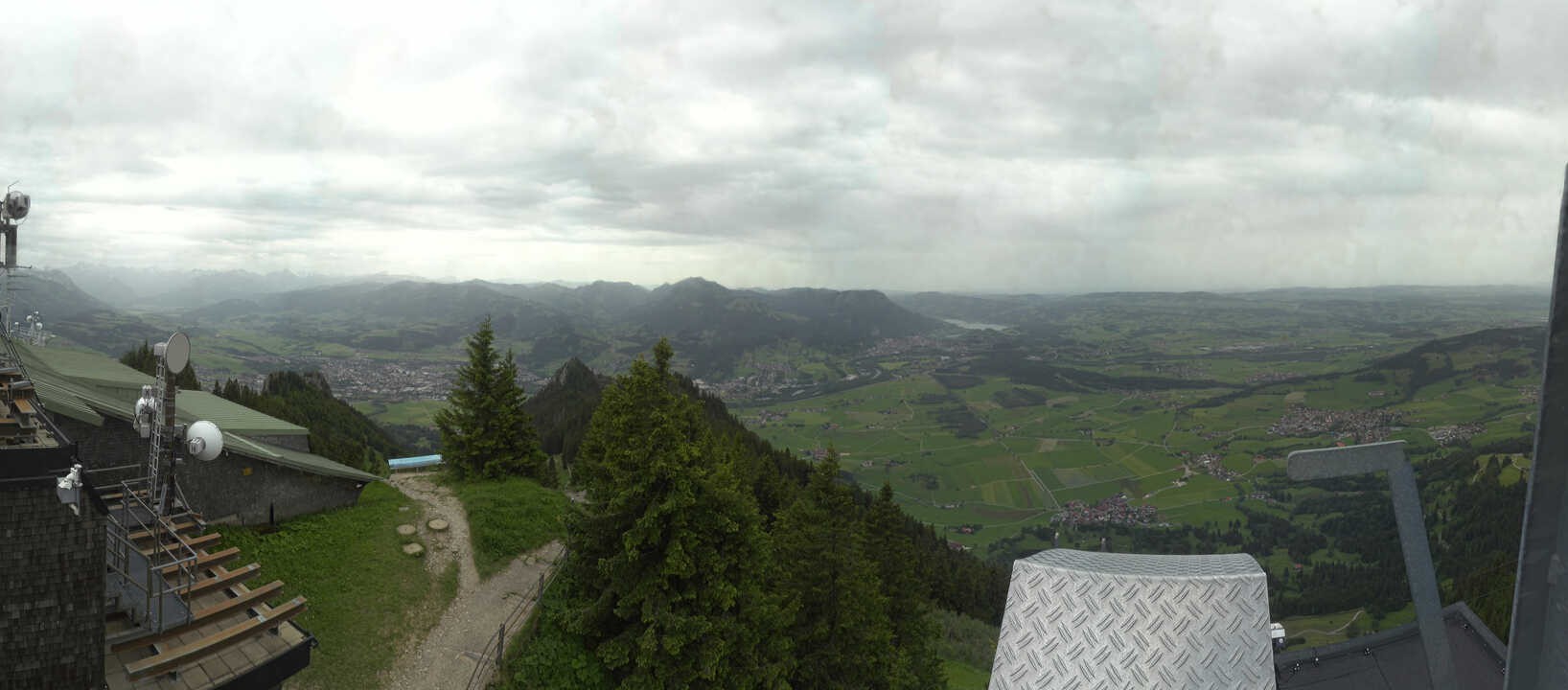 Archived image Webcam Grünten - View over Sonthofen and Immenstadt