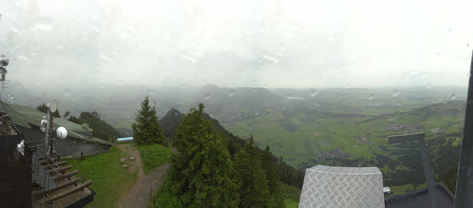 Archived image Webcam Grünten - View over Sonthofen and Immenstadt