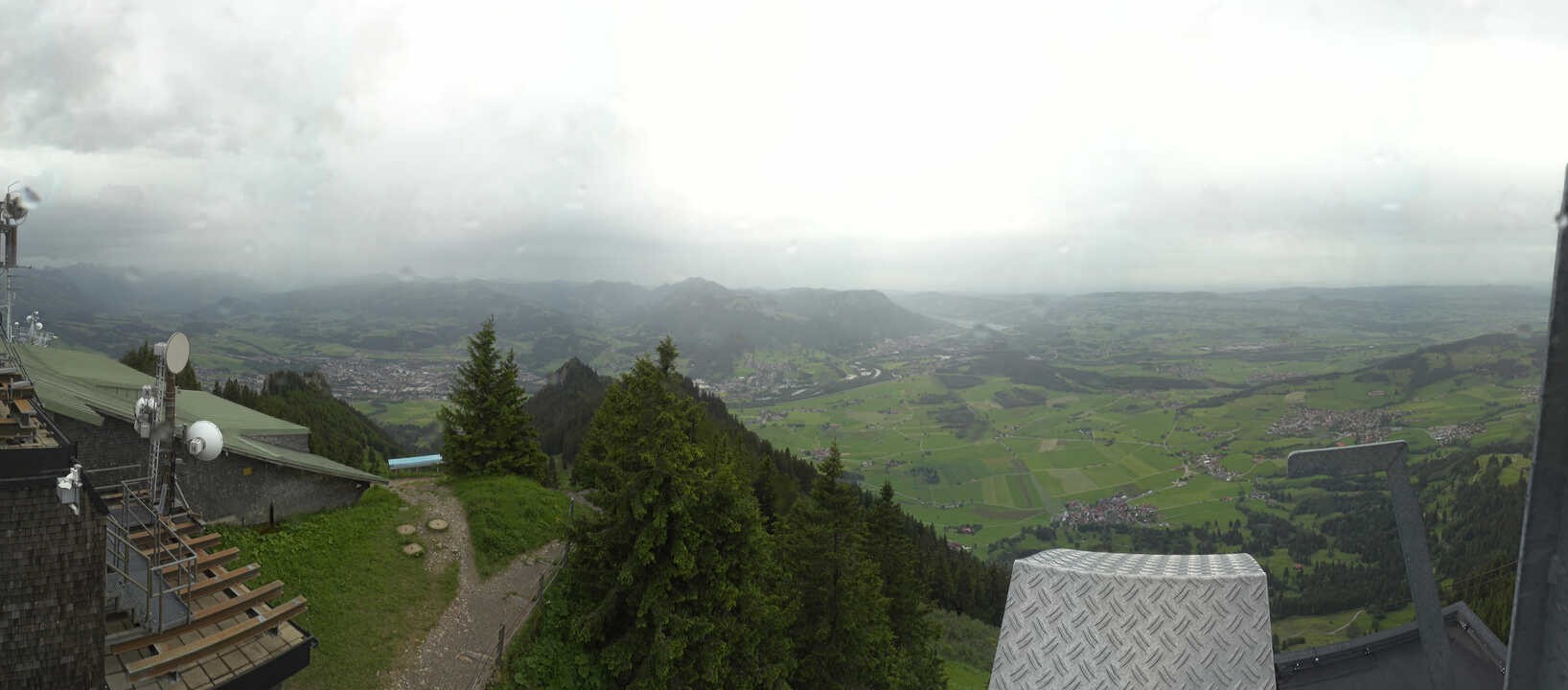 Archived image Webcam Grünten - View over Sonthofen and Immenstadt