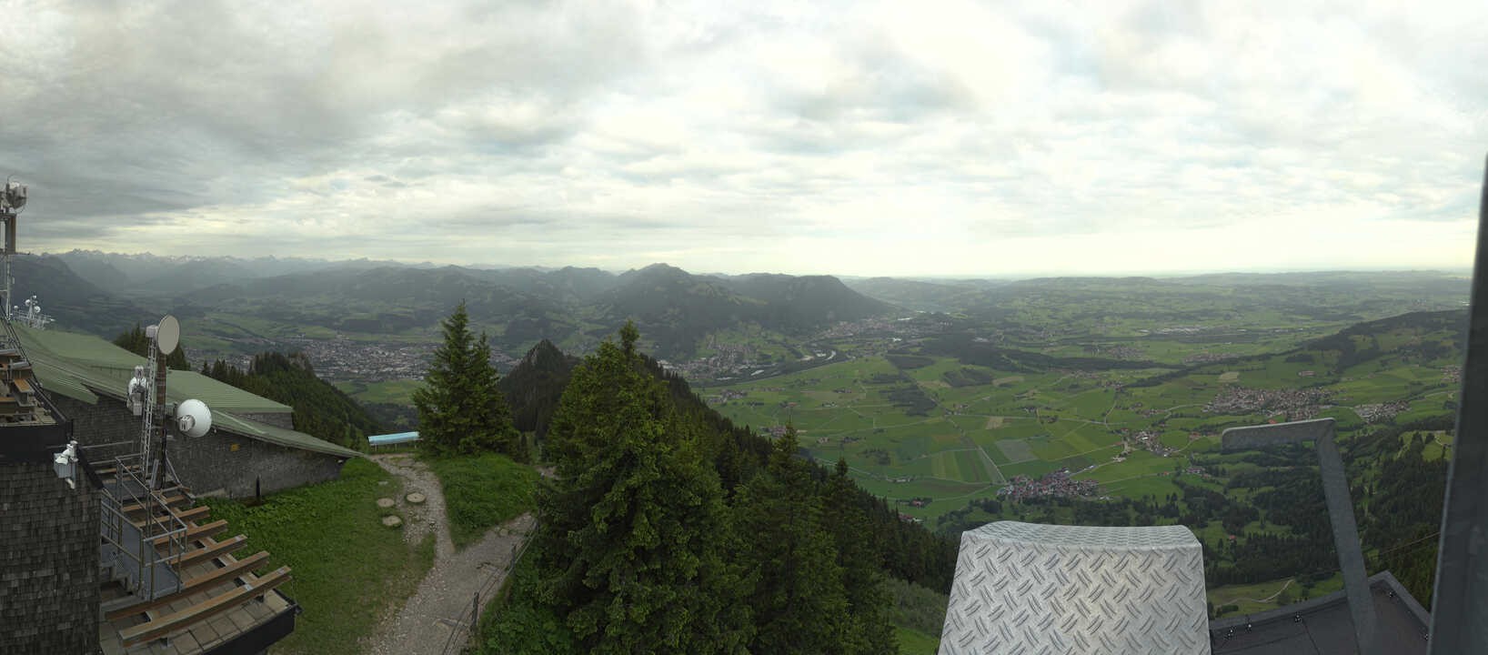 Archived image Webcam Grünten - View over Sonthofen and Immenstadt