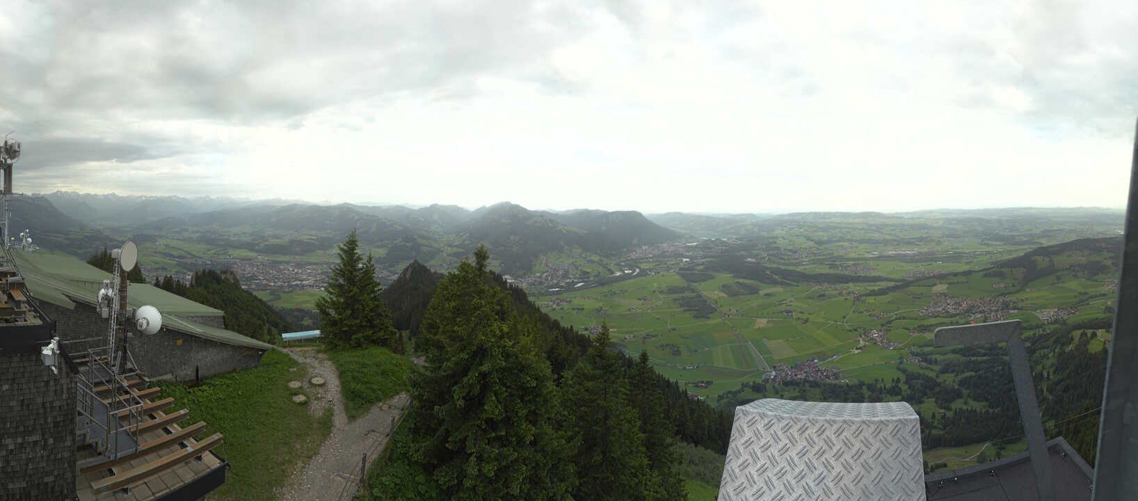 Archived image Webcam Grünten - View over Sonthofen and Immenstadt