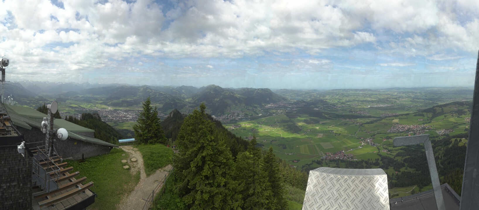 Archived image Webcam Grünten - View over Sonthofen and Immenstadt
