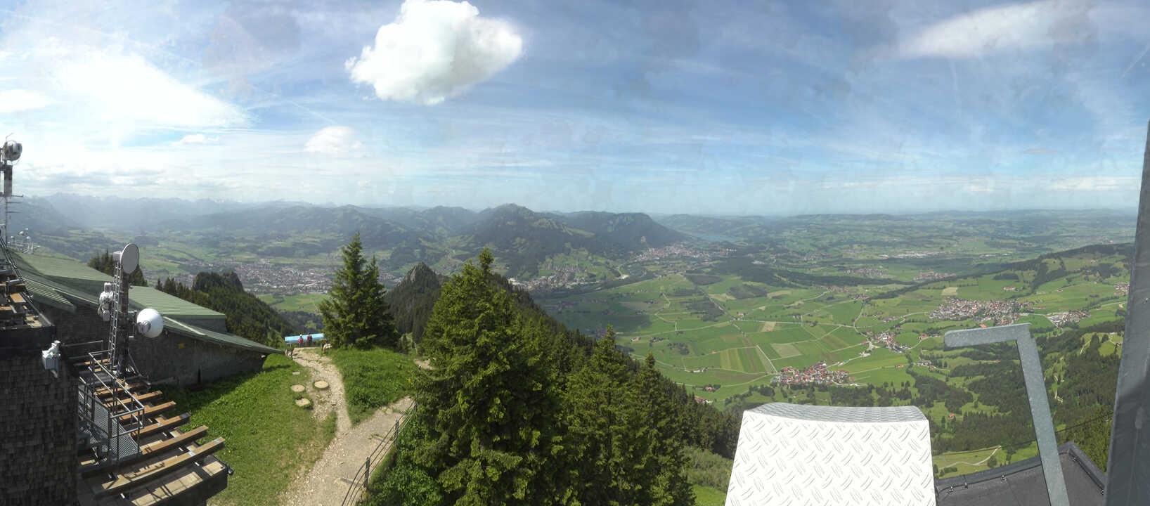 Archived image Webcam Grünten - View over Sonthofen and Immenstadt