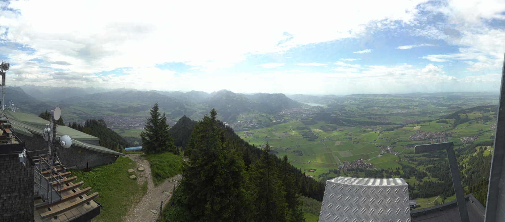 Archived image Webcam Grünten - View over Sonthofen and Immenstadt