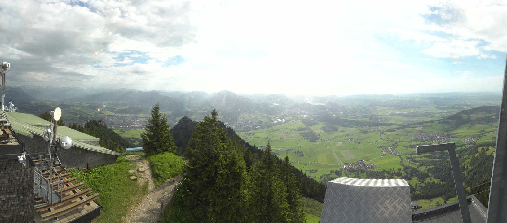 Archived image Webcam Grünten - View over Sonthofen and Immenstadt