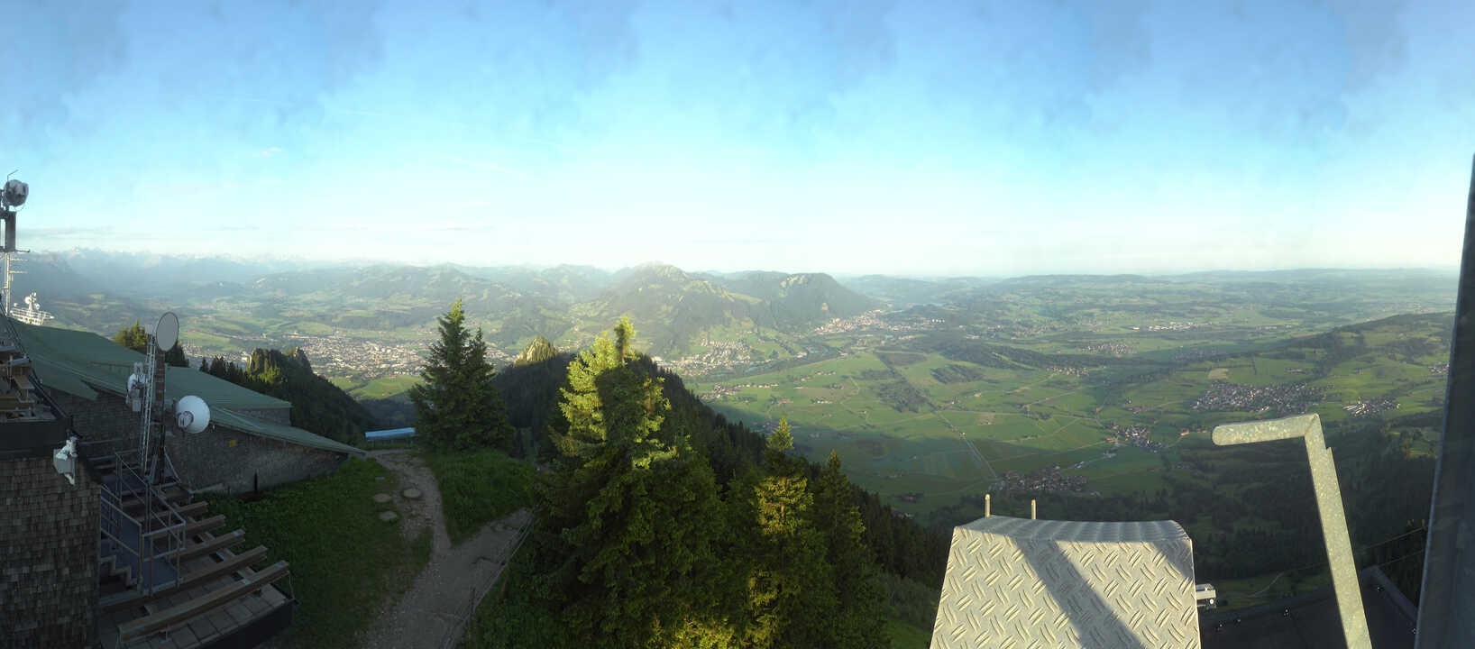 Archiv Foto Webcam Grünten - Ausblick auf Sonthofen und Immenstadt