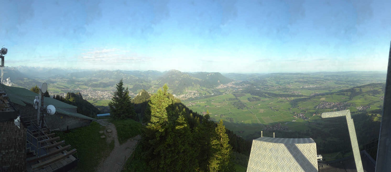 Archiv Foto Webcam Grünten - Ausblick auf Sonthofen und Immenstadt