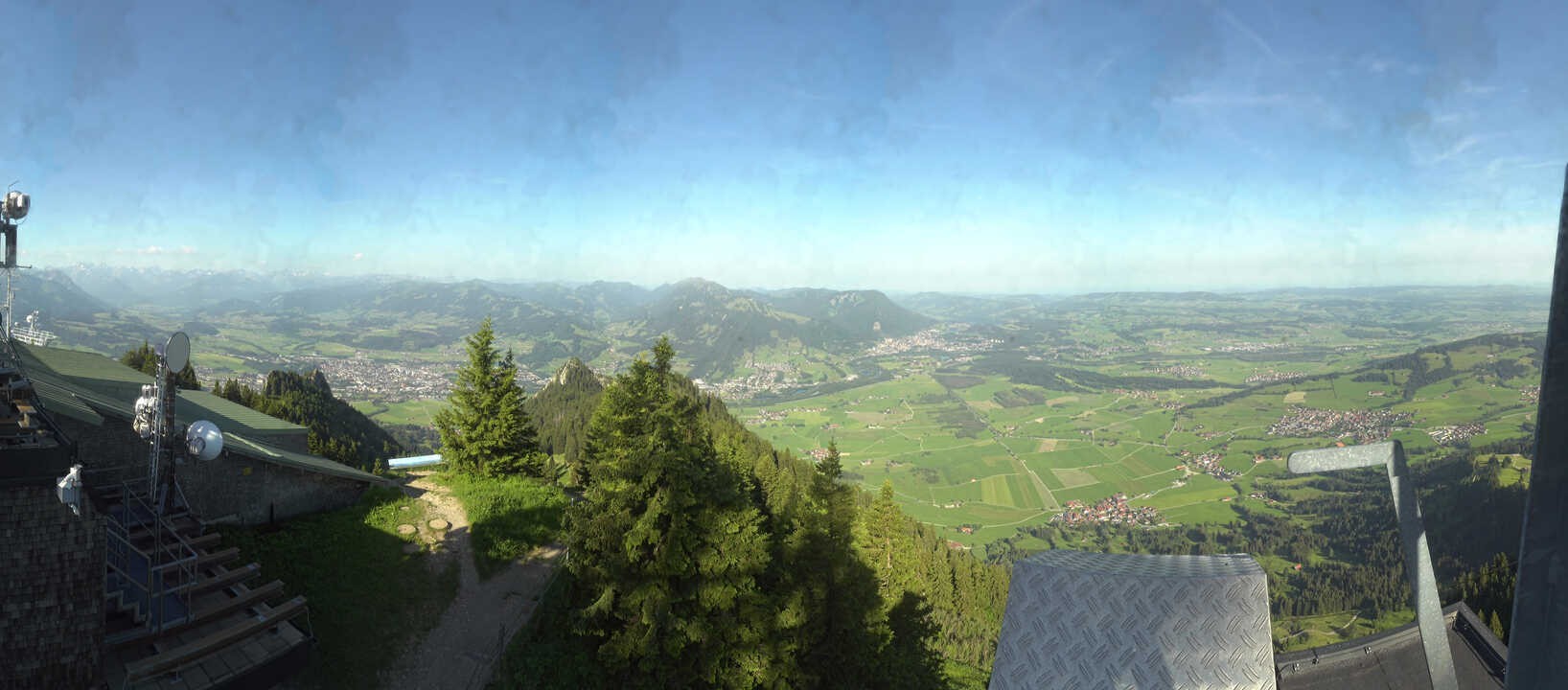 Archiv Foto Webcam Grünten - Ausblick auf Sonthofen und Immenstadt