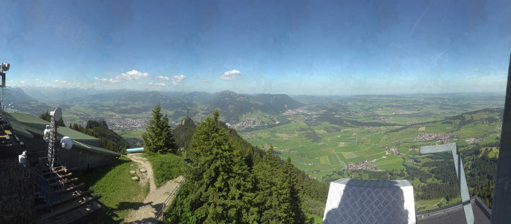 Archiv Foto Webcam Grünten - Ausblick auf Sonthofen und Immenstadt