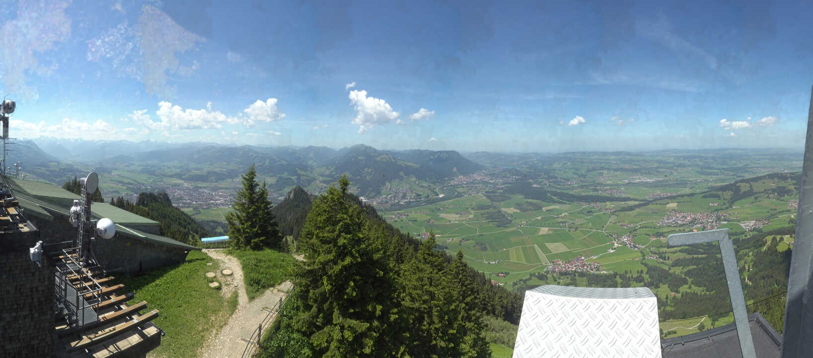 Archiv Foto Webcam Grünten - Ausblick auf Sonthofen und Immenstadt
