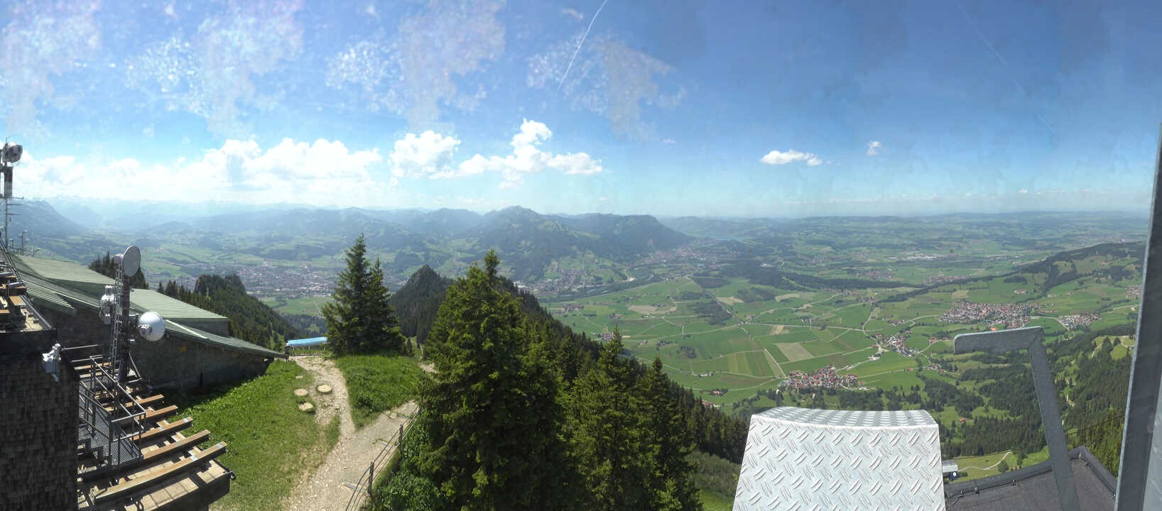 Archiv Foto Webcam Grünten - Ausblick auf Sonthofen und Immenstadt