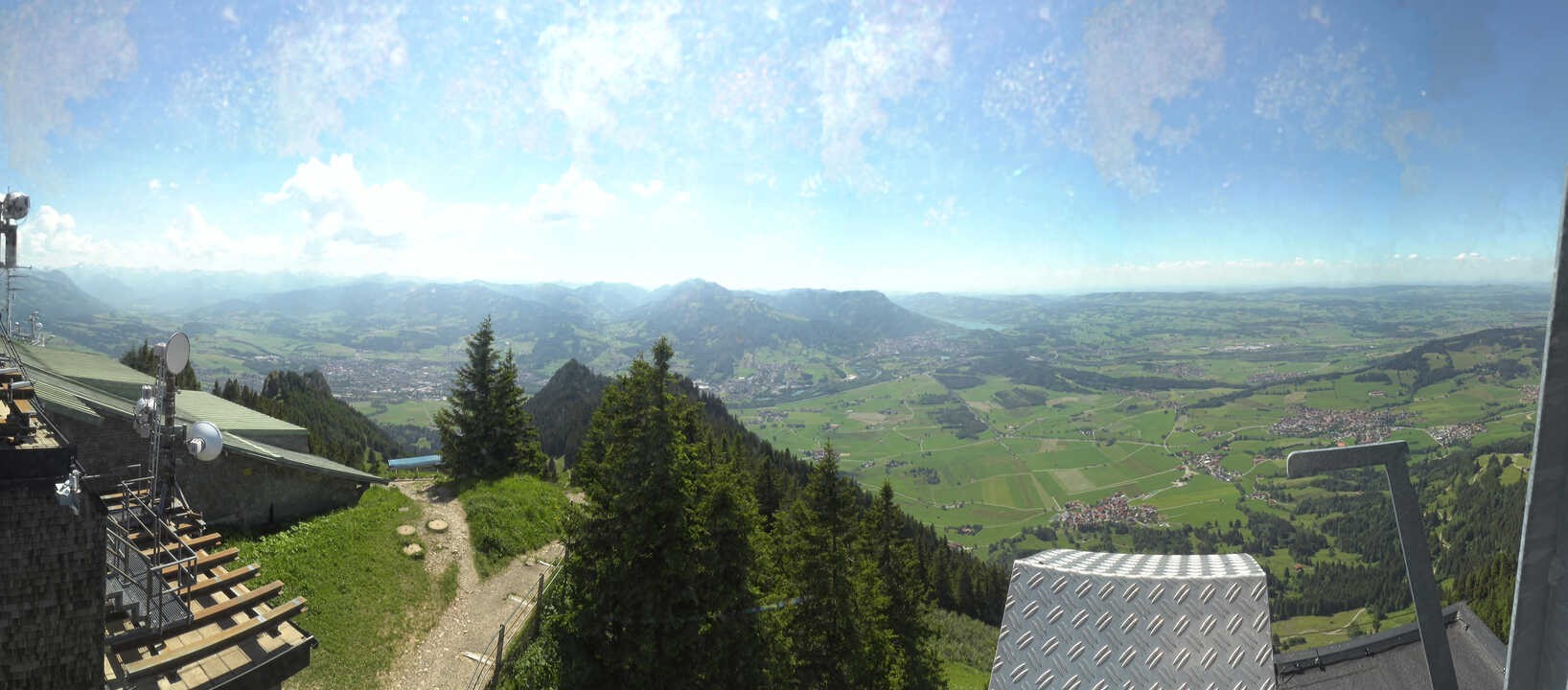 Archiv Foto Webcam Grünten - Ausblick auf Sonthofen und Immenstadt
