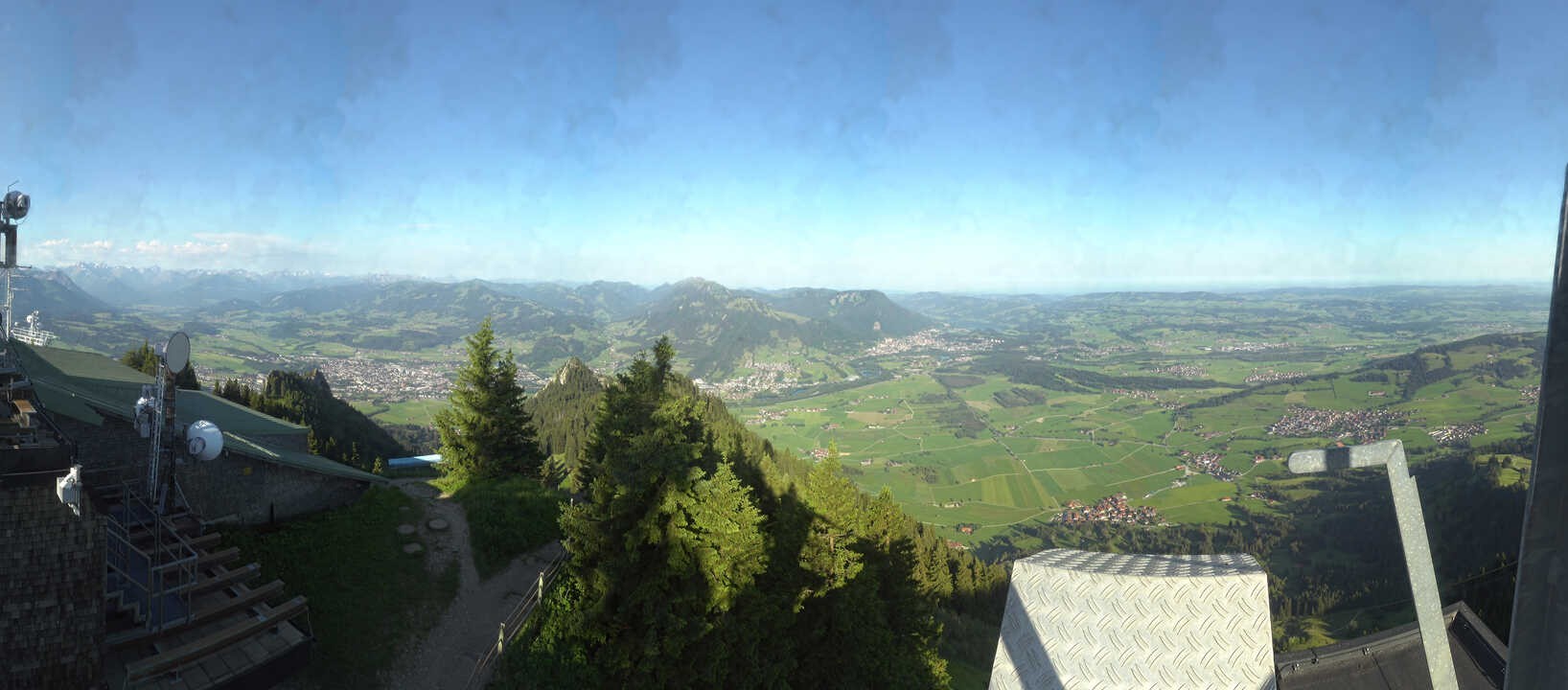 Archiv Foto Webcam Grünten - Ausblick auf Sonthofen und Immenstadt