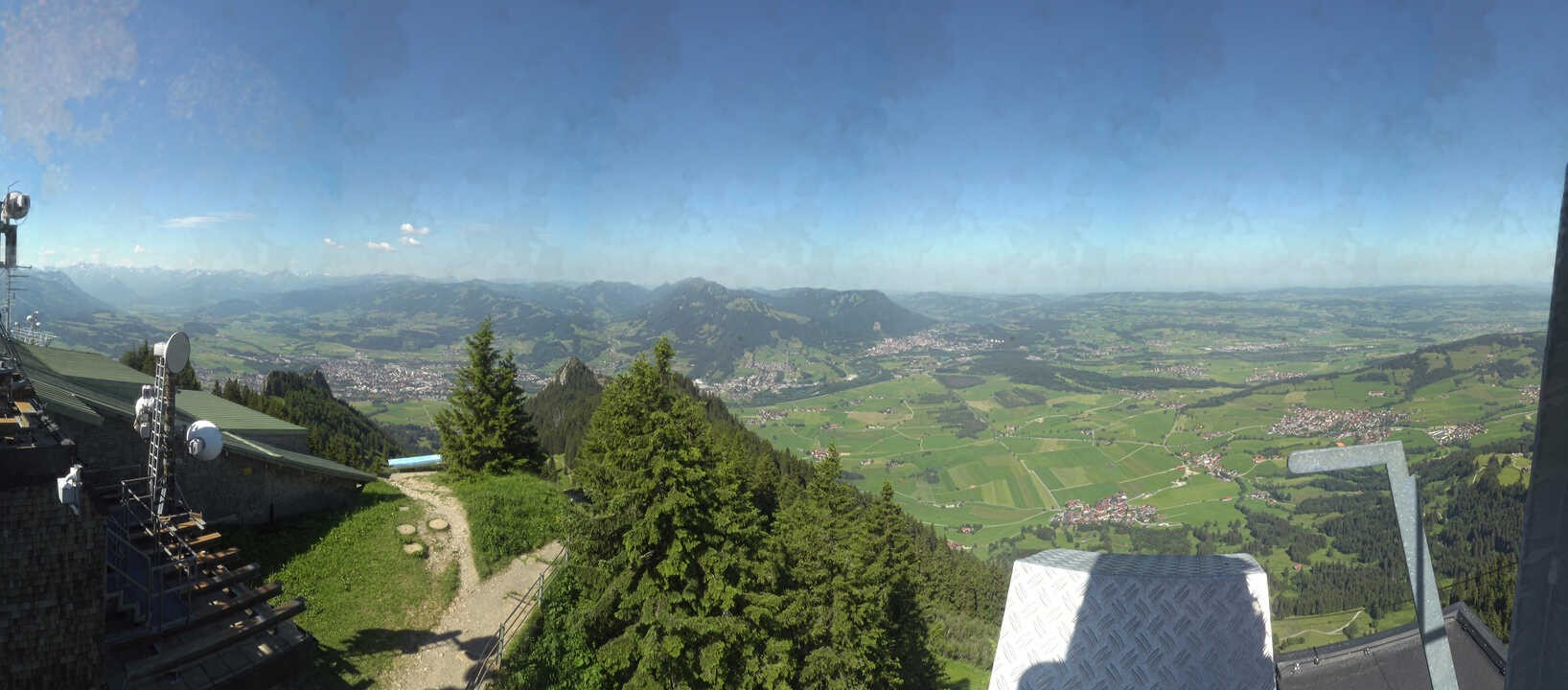 Archiv Foto Webcam Grünten - Ausblick auf Sonthofen und Immenstadt